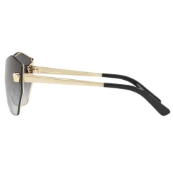Versace - Versace Glam Medusa Shield Sunglasses - Grey - Sunglasses - Versace Eyewear - Avvenice
