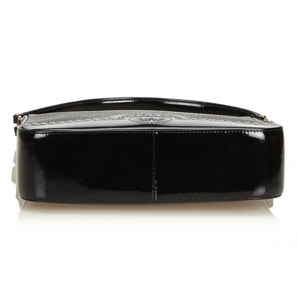 Versace Vintage - Leather Shoulder Bag - Black - Leather Handbag - Luxury High Quality - Avvenice