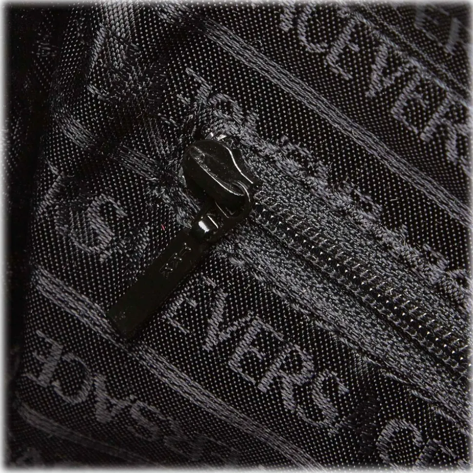 Versace Vintage - Leather Shoulder Bag - Black - Leather Handbag - Luxury High Quality - Avvenice