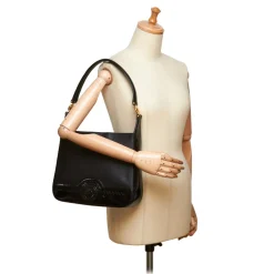 Versace Vintage - Leather Shoulder Bag - Black - Leather Handbag - Luxury High Quality - Avvenice