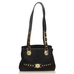 Versace Vintage - Medusa Shoulder Bag - Black - Leather Handbag - Luxury High Quality - Avvenice