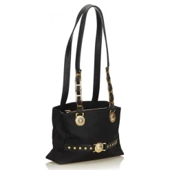 Versace Vintage - Medusa Shoulder Bag - Black - Leather Handbag - Luxury High Quality - Avvenice