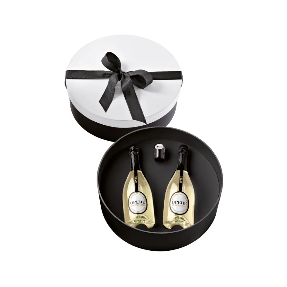 Villa Sandi - Serenissima D.O.C. - Opere Trevigiane - Gift Box 2 Bt - White Black - Quality Wine Brut - Prosecco & Sparking - Avvenice