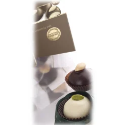 Vincente Delicacies - Almond Cookies with Sicilian Pistachios and Covered with Fine White Chocolate - Crystal Box - Avvenice