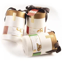 Vincente Delicacies - Almond Cookies with Sicilian Citrus Fruits - Fine Pastry with Almonds in Cylindrical Box - Avvenice