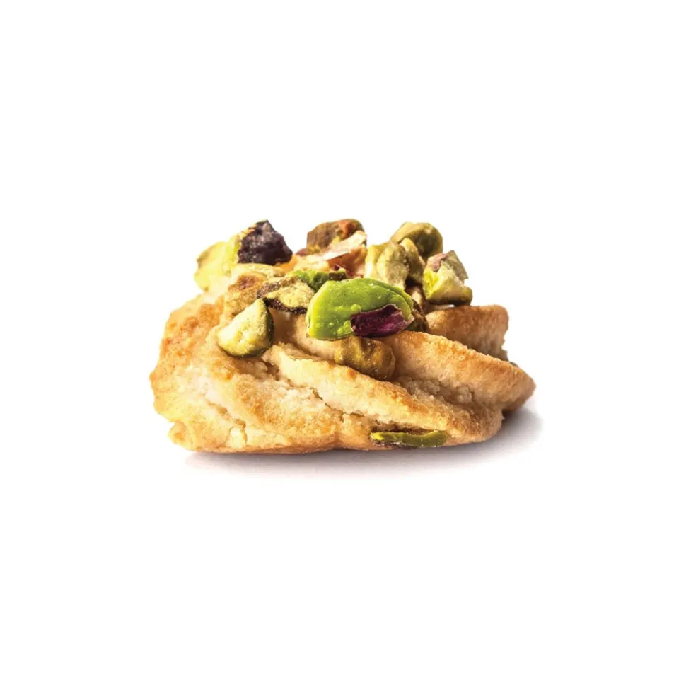 Vincente Delicacies - Almond Cookies with Sicilian Pistachios - Fine Pastry with Almonds in Crystal Box - Avvenice