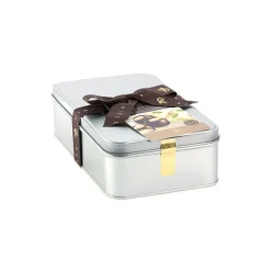 Vincente Delicacies - Assortment of Classic Almond Cookies and with Sicilian Pistachios Covered with Chocolate - Luxor Box - Avvenice