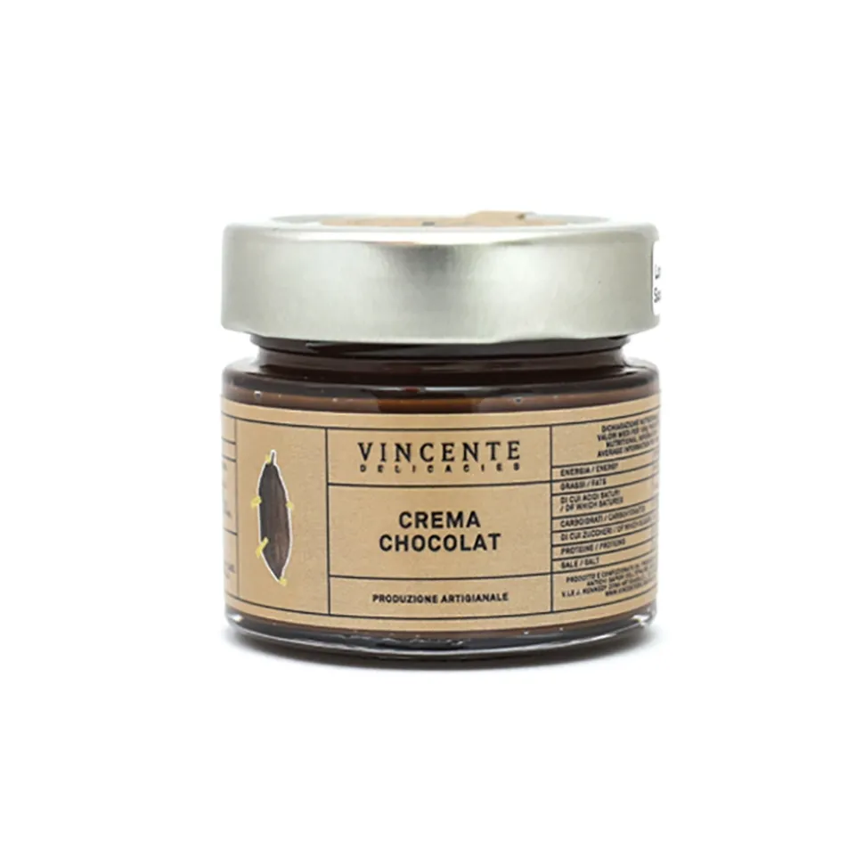 Vincente Delicacies - Chocolat Chocolate Cream - Extra Dark - Artisan Spreadable Creams - 90 g - Avvenice