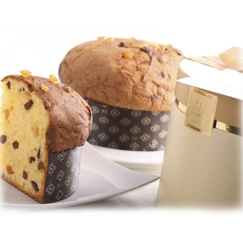 Vincente Delicacies - Classical Panettone with Raisin and Candied Orange - Classique - Artisan in Hatbox - Avvenice
