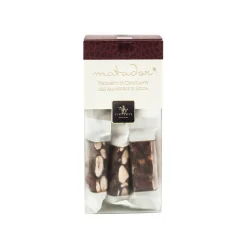 Vincente Delicacies - Crunchy Nougat Pieces with Sicilian Almonds - Matador Crystal Box - Avvenice