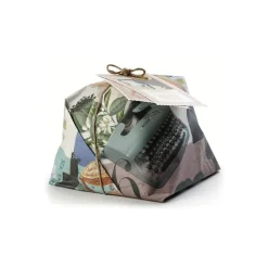 Vincente Delicacies - Leonardo Sciascia - Artisan Panettone with Dark Chocolate and Red Orange - Sicilian Looks - Hand Wrapped - Avvenice