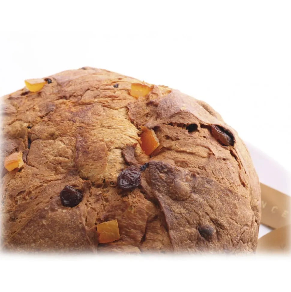 Vincente Delicacies - Panettone with Sicilian Pistachio, Pineapple and Apricot - Les Fruits - Hand Wrapped Artisan - Avvenice