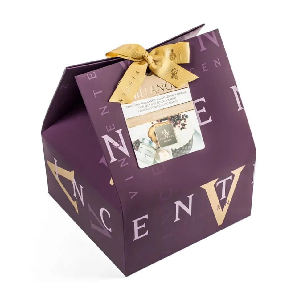 Vincente Delicacies - Panettone Covered with White Chocolate with Jar of White Cream - Mélange - Avvenice