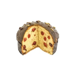 Vincente Delicacies - Panettone with Candied Strawberry - Extra Dark Chocolate - Pistachios - Bouquet - Hand Wrapped Artisan - Avvenice