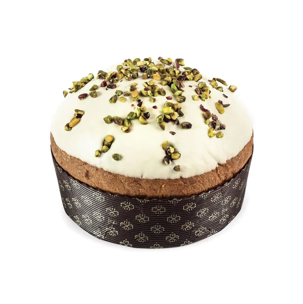 Vincente Delicacies - Sant'Agata - Artisan Panettone with White Chocolate and Pistachio - Sicilian Looks - Box - Avvenice