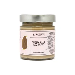 Vincente Delicacies - Sicilian Avola Almond Cream - Artisan Spreadable Creams - 180 g - Avvenice