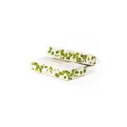 Vincente Delicacies - Soft Nougat Bar with Sicilian Pistachios - Ribbon Box - Avvenice