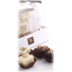 Vincente Delicacies - Soft Nougat Pieces with Sicilian Almond and Coated with 70% Extra Dark Chocolate - Baroque - Avvenice
