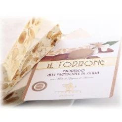 Vincente Delicacies - Soft Nougat Bar with Sicilian Almonds - in Opal Ribbon Flow-Pack - Avvenice