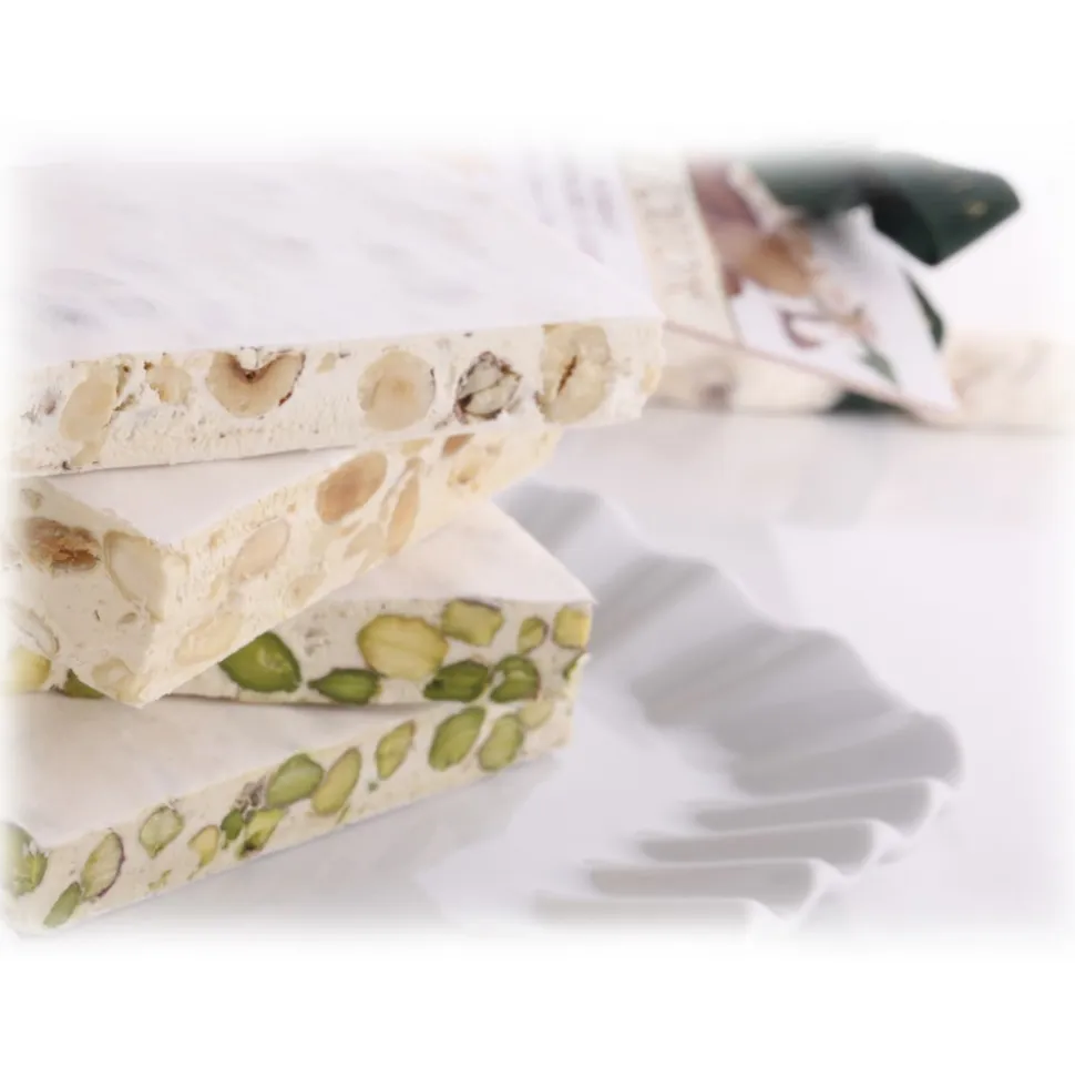 Vincente Delicacies - Soft Nougat Bar with Sicilian Almonds - in Opal Ribbon Flow-Pack - Avvenice