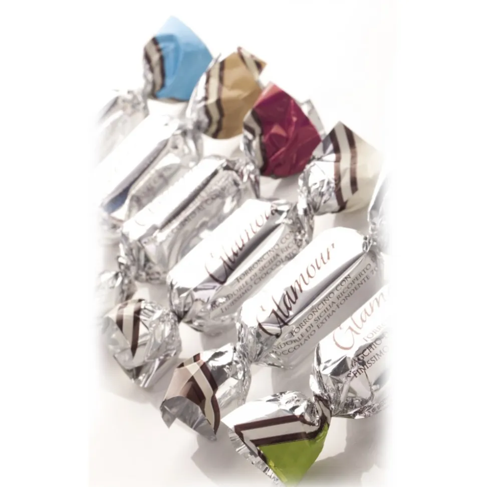 Vincente Delicacies - Soft Pistachio Nougat Candies and Covered with Fine White Chocolate - Glamour - Ninféa Gift Box - Avvenice