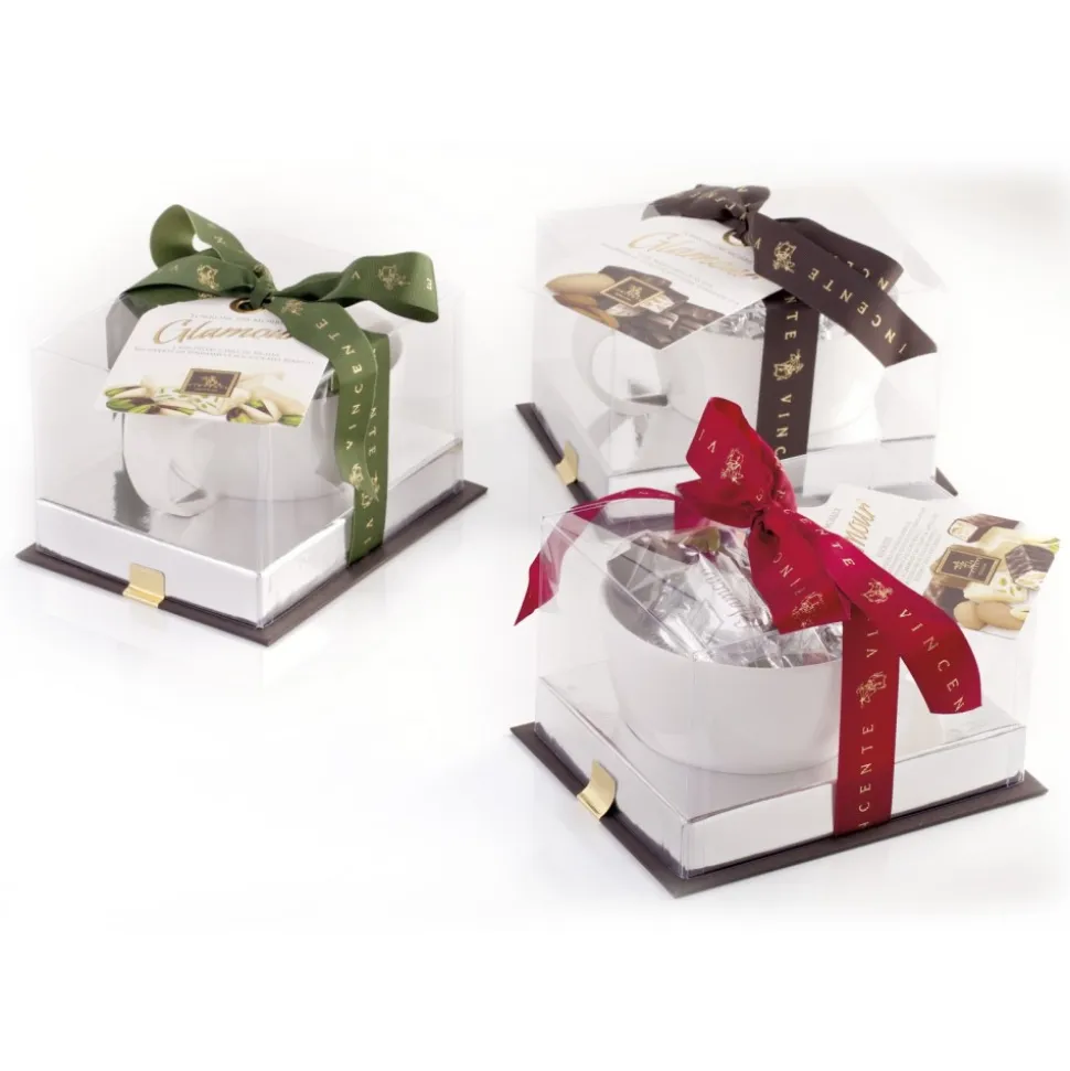 Vincente Delicacies - Soft Nougat Candy Covered with Chocolate - Glamour - Ninféa Gift Box - Avvenice