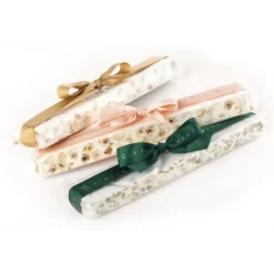Vincente Delicacies - Soft Nougat Bar with Sicilian Pistachios - Opal Ribbon Flow-Pack - 400 g - Avvenice