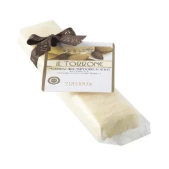 Vincente Delicacies - Soft Nougat Bar with Sicilian Almonds and Covered with Fine White Chocolate - Opal Box - Avvenice
