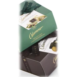 Vincente Delicacies - Soft Pistachio Nougat Candies and Covered with Fine White Chocolate - Glamour - Ribbon Box - Avvenice