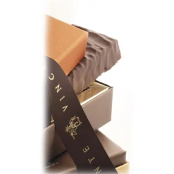 Vincente Delicacies - Soft Nougat Bar with Sicilian Almonds and Covered with 70% Extra-Dark Chocolate - Ribbon Box - Avvenice