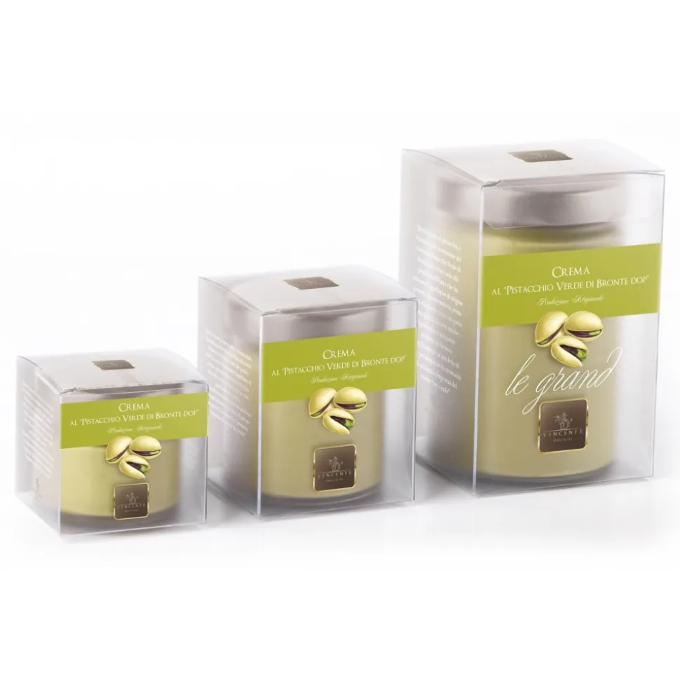 Vincente Delicacies - Sweet Cream Spread with Green Pistachio from Bronte P.D.O. - Artisan Spreadable Creams - 600 g - Crystal - Avvenice