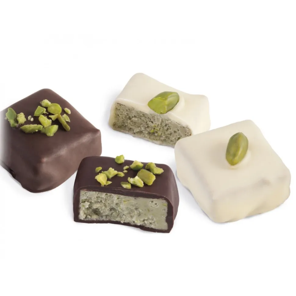 Vincente Delicacies - Ultra-Fine Handmade Chocolates Filled with Green Pistachio from Bronte P.D.O. - Maravilha Velouté - Avvenice