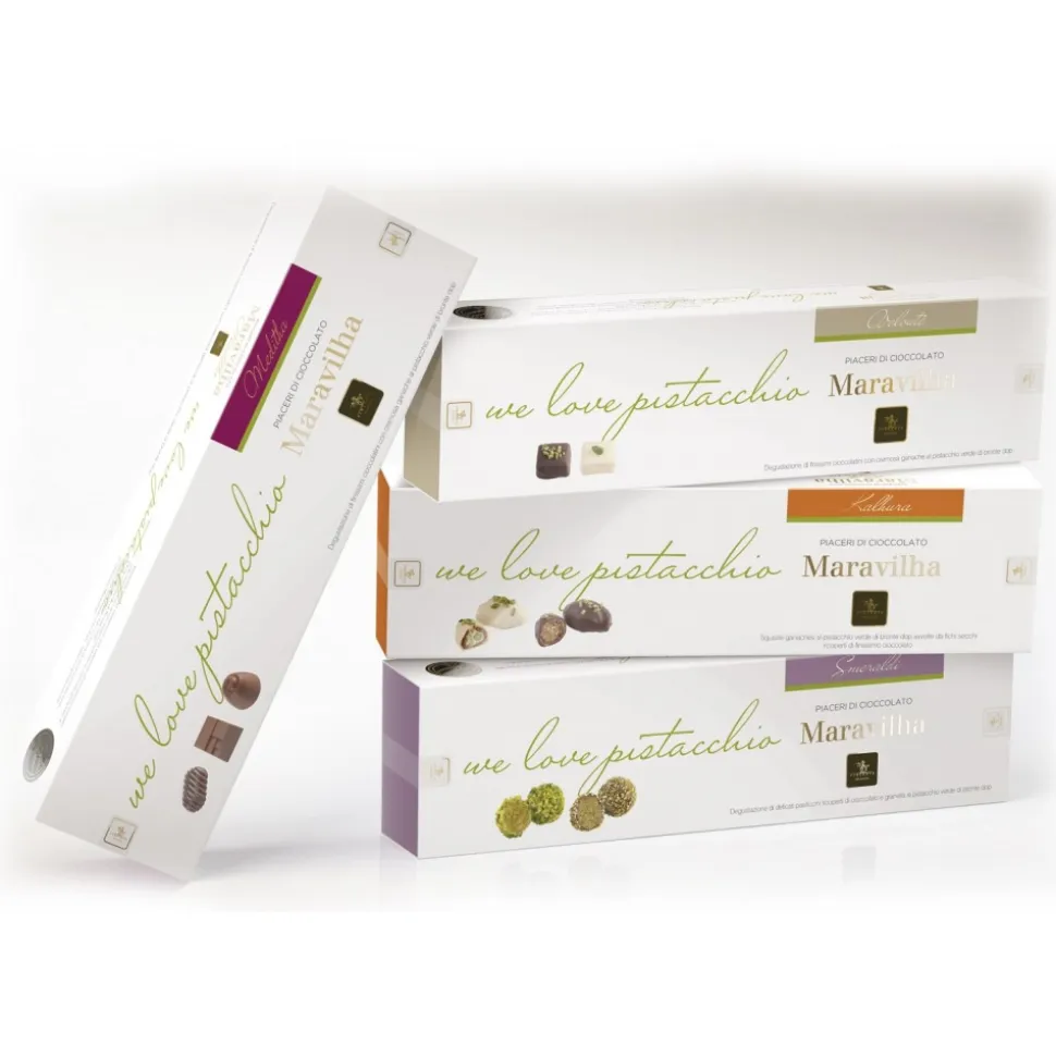 Vincente Delicacies - Ultra-Fine Handmade Chocolates Filled with Green Pistachio from Bronte P.D.O. - Maravilha Velouté - Avvenice
