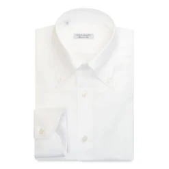 Viola Milano - American Oxford Shirt - White - Handmade in Italy - Luxury Exclusive Collection - Avvenice