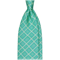 Viola Milano - Archive Floral Selftipped Silk Tie - Lime Mix - Handmade in Italy - Luxury Exclusive Collection - Avvenice