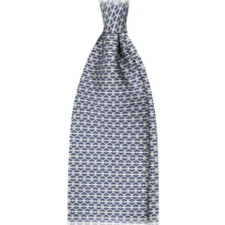 Viola Milano - Artisan Chain Selftipped Italian Silk Tie - Green - Made in Italy - Luxury Exclusive Collection - Avvenice