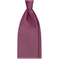 Viola Milano - Artisan Chain Selftipped Silk Tie - Rose Mix - Handmade in Italy - Luxury Exclusive Collection - Avvenice