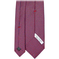 Viola Milano - Artisan Chain Selftipped Silk Tie - Rose Mix - Handmade in Italy - Luxury Exclusive Collection - Avvenice