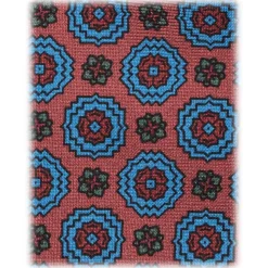 Viola Milano - Artisan Floral Selftipped Italian Silk Tie - Rose - Handmade in Italy - Luxury Exclusive Collection - Avvenice