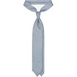 Viola Milano - Artisan Square Selftipped Silk Tie - Grey - Handmade in Italy - Luxury Exclusive Collection - Avvenice