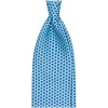 Viola Milano - Artisan Square Selftipped Italian Silk Tie - Blue Mix - Handmade in Italy - Luxury Exclusive Collection - Avvenice