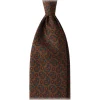 Viola Milano - Autumn Paisley Selftipped Italian Silk Tie - Bronze - Handmade in Italy - Luxury Exclusive Collection - Avvenice