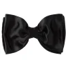 Viola Milano - Black Ready-Tie Grosgrain Bow-Tie - Handmade in Italy - Luxury Exclusive Collection - Avvenice
