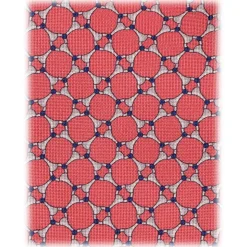 Viola Milano - Bone Chain Selftipped Italian Silk Tie - Rose - Handmade in Italy - Luxury Exclusive Collection - Avvenice