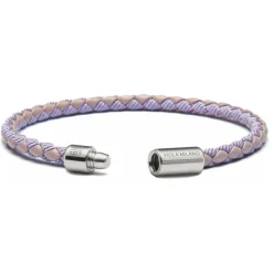 Viola Milano - Braided Genuine Italian Leather Bracelet - Purple Mix - Handmade in Italy - Luxury Exclusive Collection - Avvenice