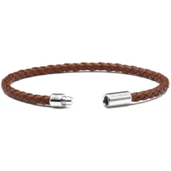 Viola Milano - Braided Italian Leather Bracelet - Chocolate - Handmade in Italy - Luxury Exclusive Collection - Avvenice