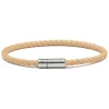 Viola Milano - Braided Italian Leather Bracelet - Pale Yellow - Handmade in Italy - Luxury Exclusive Collection - Avvenice