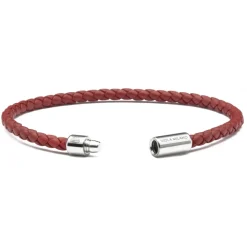Viola Milano - Braided Italian Leather Bracelet - Mid Brown - Handmade in Italy - Luxury Exclusive Collection - Avvenice