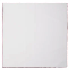 Viola Milano - Carlo Riva Cotton/Linen Pocket Square - Red - Handmade in Italy - Luxury Exclusive Collection - Avvenice