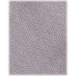 Viola Milano - Chain Circle Selftipped Italian Silk Tie - Grey - Handmade in Italy - Luxury Exclusive Collection - Avvenice